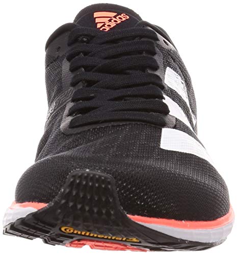 Adidas Adizero Adios 5 m, Zapatillas para Correr Hombre, Core Black/FTWR White/Signal Coral, 43 1/3 EU