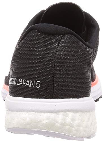 Adidas Adizero Adios 5 m, Zapatillas para Correr Hombre, Core Black/FTWR White/Signal Coral, 43 1/3 EU
