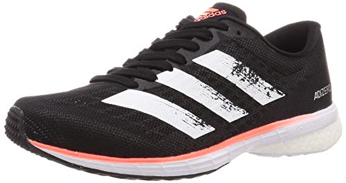 Adidas Adizero Adios 5 m, Zapatillas para Correr Hombre, Core Black/FTWR White/Signal Coral, 43 1/3 EU