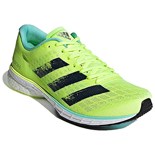 adidas Adizero Adios 5 W, Zapatillas para Correr Mujer, Hi Res Yellow Crew Navy Clear Aqua, 37 1/3 EU