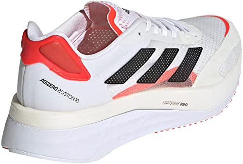 Adidas Adizero Boston 10 W, Zapatillas para Correr Mujer, FTWR White/Core Black/Solar Red, 39 1/3 EU