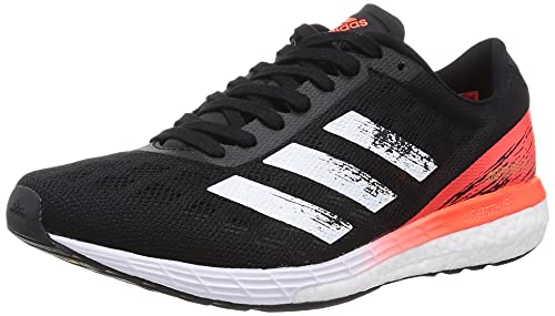 adidas Adizero Boston 9 M, Zapatillas Unisex Adulto, Core Black FTWR White Solar Red, 41 1/3 EU