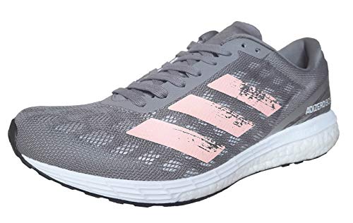 adidas Adizero Boston 9 Running Shoe - Women's Grey Three/Ltflor/Silver Metallic, 6.5