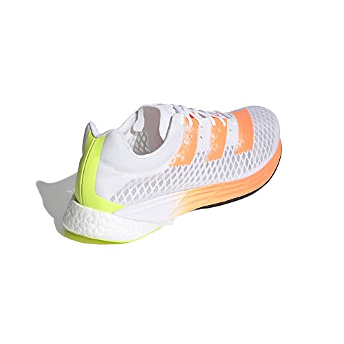 adidas Adizero Pro, Zapatillas para Correr Hombre, FTWR White/Screaming Orange/Solar Yellow, 46 2/3 EU