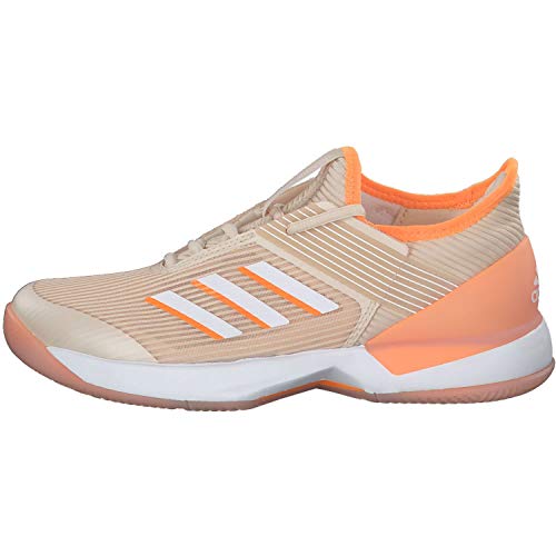 Adidas Adizero Ubersonic 3 w, Zapatillas de Tenis Mujer, Multicolor (Lino/Ftwbla/Narfla 000), 44 EU