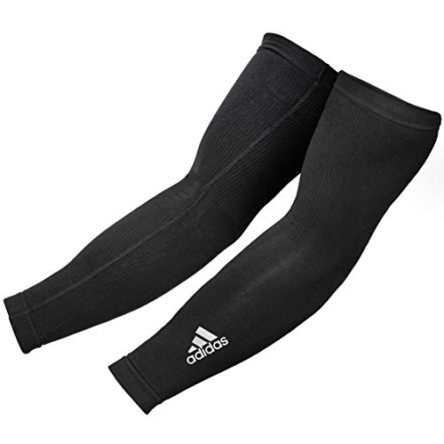 adidas ADSL-13023BK Mangas de compresión, Adultos Unisex, Negro, S/M-20-35 cm Alrededor del bíceps