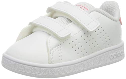 adidas Advantage I, Sneaker Unisex niños, Footwear White/Real Pink/Footwear White, 25 EU