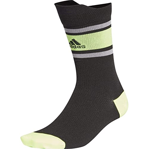 adidas Ask SPORTBLOCK Socks, Unisex Adulto, Black/Signal Green/Black, M