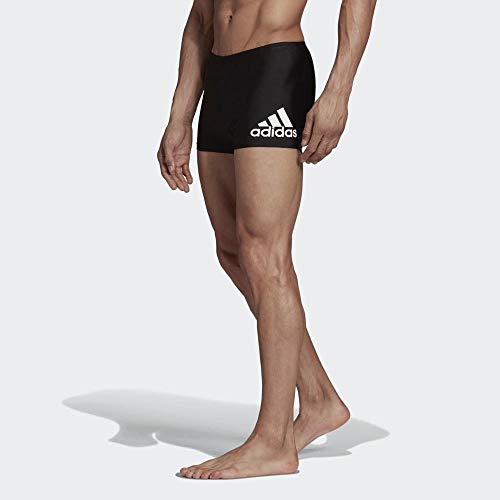 adidas Badge Fitness Boxer-Badehose M Bañador, Hombre, Negro (Black/White), 4