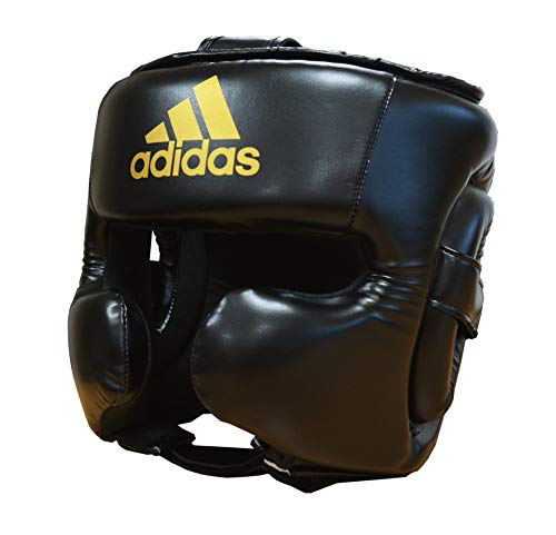 adidas Boxing Training Head Guard Speed Sparring-Protector de Cabeza para Entrenamiento de Boxeo, Unisex Adulto, Negro, S