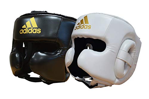 adidas Boxing Training Head Guard Speed Sparring-Protector de Cabeza para Entrenamiento de Boxeo, Unisex Adulto, Negro, S