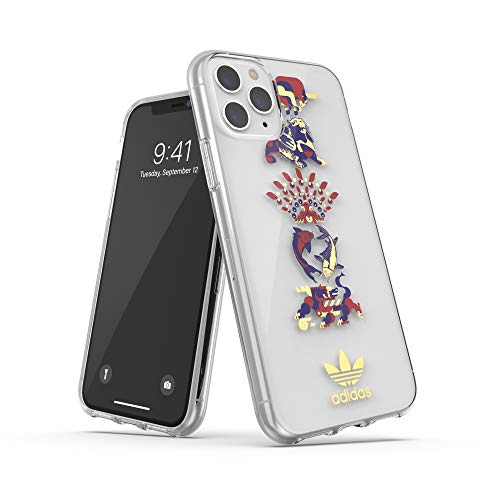 adidas - Carcasa para teléfono móvil Compatible con iPhone 11 Pro, Carcasa Transparente testada contra caídas con diseño Chino y Bordes elevados