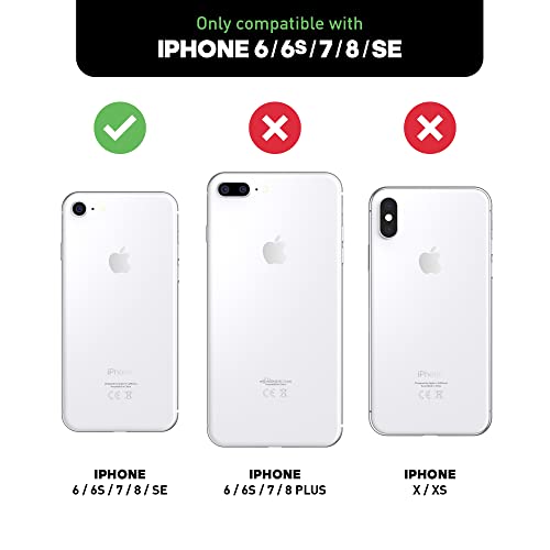 adidas - Carcasa para teléfono móvil Compatible con iPhone 6, 6S, 7, 8, iPhone SE2, Funda Transparente testada contra caídas con diseño Chino y Bordes elevados