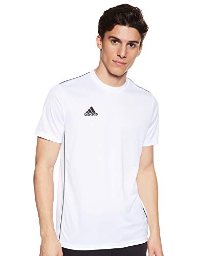 Adidas Core 18 Training Jsy, Camiseta Hombre Blanco (White/Black), M