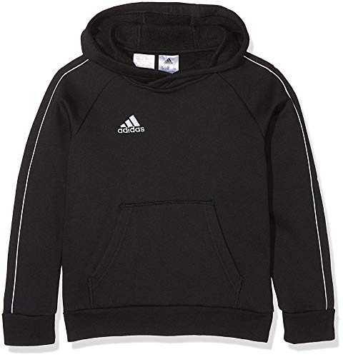 adidas CORE18 Hoody Y Sudadera, Unisex Niños, Negro/Blanco, 152