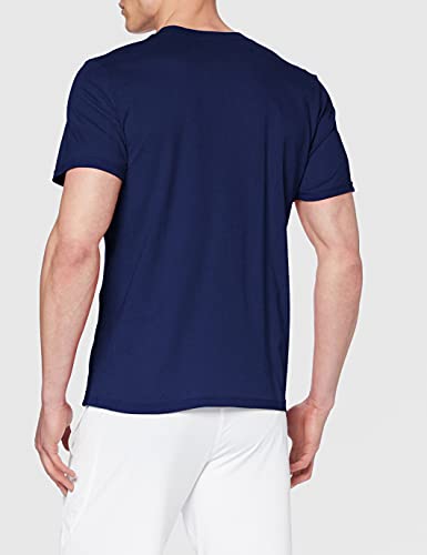 adidas CORE18 tee Camiseta de Manga Corta, Hombre, Dark Blue/White, M