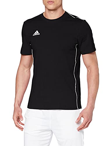 adidas CORE18 tee T-Shirt, Hombre, Black/White, L