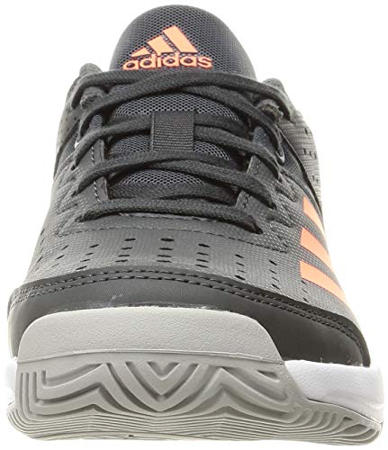 adidas Court Stabil Jr, Zapatilla de Balonmano, Grey Six/Signal Coral/Grey Two F17, 37 1/3 EU