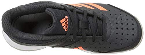 adidas Court Stabil Jr, Zapatilla de Balonmano, Grey Six/Signal Coral/Grey Two F17, 37 1/3 EU