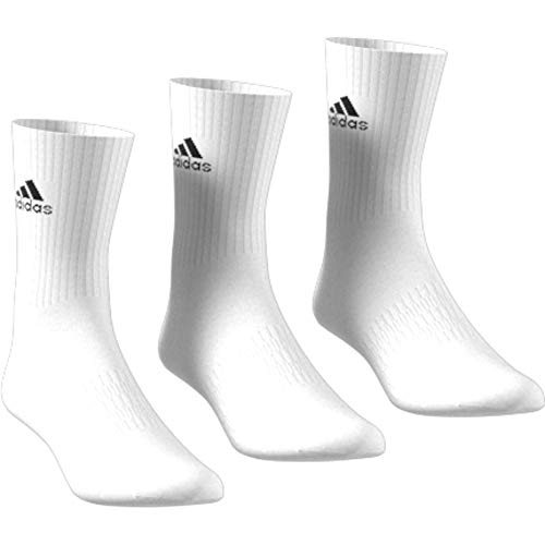 adidas Cushioned Crew Calcetines Largo Clásico, Unisex Adulto, Blanco (White/Black), L