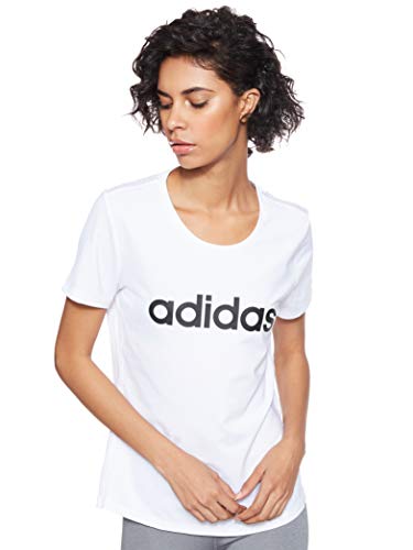 Adidas Desing 2 Move Logo tee Camiseta, Mujer, Blanco (White), S