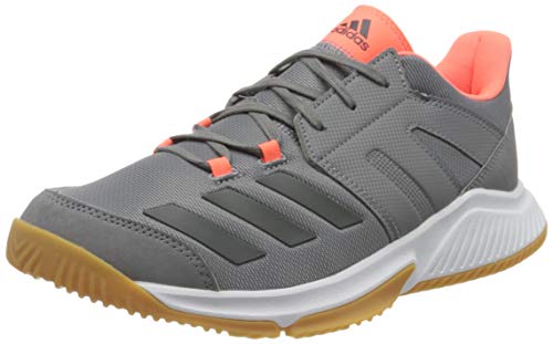 adidas Essence, Zapatilla de Balonmano Hombre, Grey Three F17 Grey Six Signal Coral, 47 1/3 EU