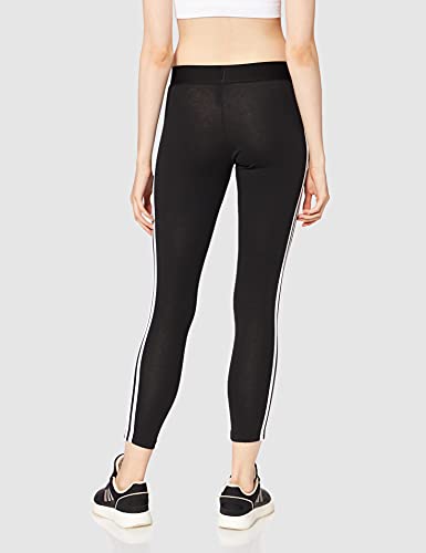 adidas Essentials 3 Bandas Tight Mallas, Mujer, Negro (Black/White), XS