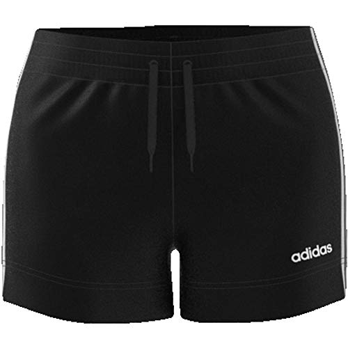 adidas Essentials 3-Stripes Shorts Pantalones Cortos de Deporte, Mujer, Negro (Black/White), L