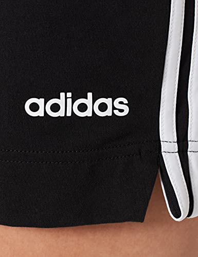 adidas Essentials 3-Stripes Shorts Pantalones Cortos de Deporte, Mujer, Negro (Black/White), L