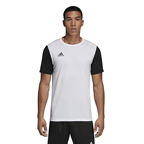 adidas ESTRO 19 JSY Camiseta de Manga Corta, Niños, White, M