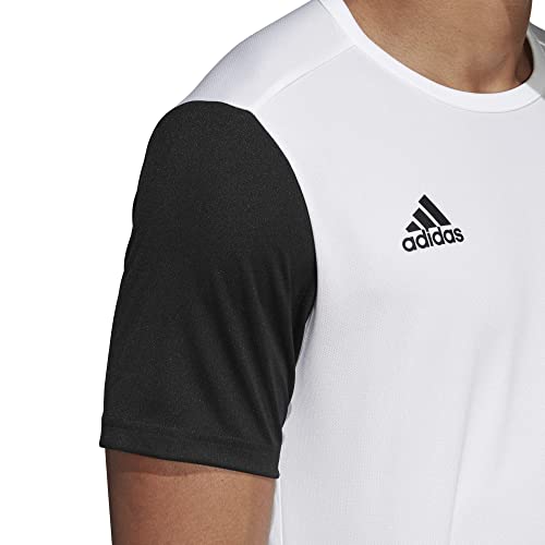 adidas ESTRO 19 JSY Camiseta de Manga Corta, Niños, White, M