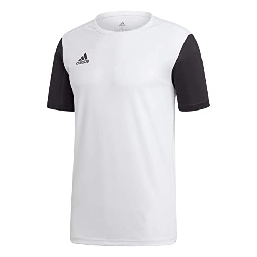 adidas ESTRO 19 JSY Camiseta de Manga Corta, Niños, White, M