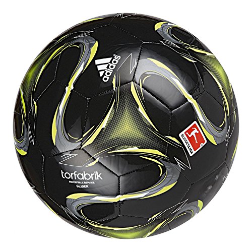 adidas F93535 DFL Glider - Balón de fútbol (Talla 5), Color Negro y Rojo