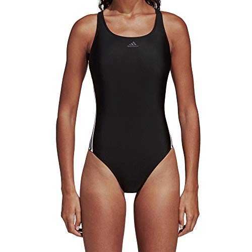 adidas FIT Suit 3S Traje de Baño, Mujer, Black/White, 32