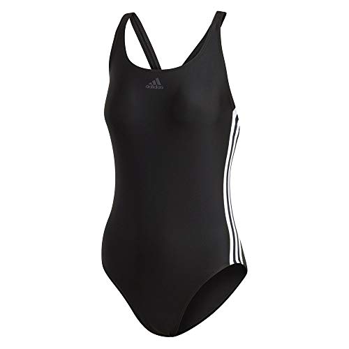 adidas FIT Suit 3S Traje de Baño, Mujer, Black/White, 32