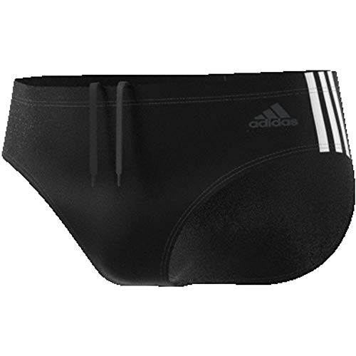 adidas Fitness 3 Bandas Bañador Slip, Hombre, Negro (Black/White), 4