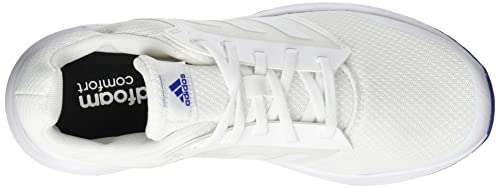 adidas Galaxy 5, Road Running Shoe Hombre, Cloud White/Cloud White/Team Royal Blue, 42 EU