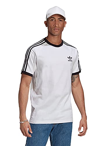 adidas GN3494 3-Stripes tee T-Shirt Mens White M