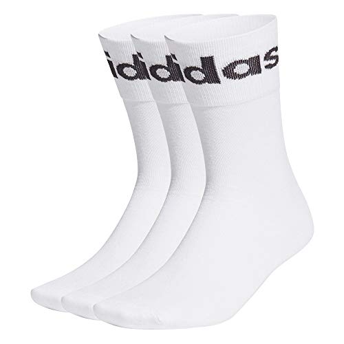 adidas GN4894 FOLD CUFF CRW Socks unisex-adult white/black L
