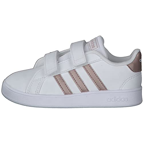 adidas Grand Court I, Sneaker Unisex niños, Multicolour Ftwwht Coppmt Glopnk 000, 19 EU