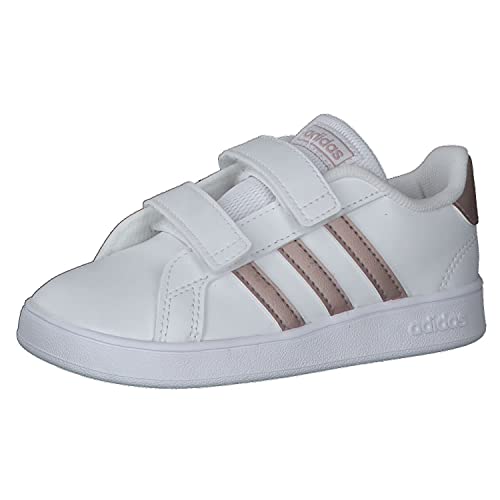 adidas Grand Court I, Sneaker Unisex niños, Multicolour Ftwwht Coppmt Glopnk 000, 19 EU