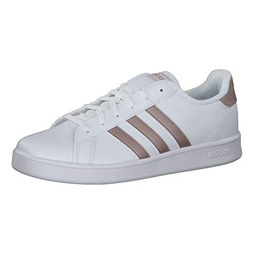 Adidas Grand Court K, Zapatillas, Multicolor Ftwwht Coppmt Glopnk 000, 36 2/3 EU