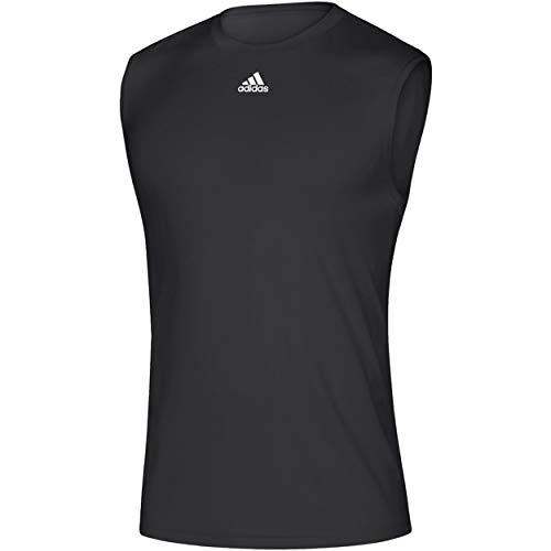 adidas Men's Climalite Regular Fit Sleeveless T-Shirt EK009, Medium, Black