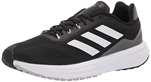 adidas Men's Sl20.2 Trail Running Shoe, Black/White/Grey, 8.5