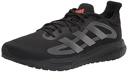 adidas Men's Solar Glide 4 Trail Running Shoe, Black/Night Metallic/Grey, 11.5