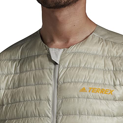 adidas Men's Standard Terrex Hike Bomber Down Jacket, Metal Grey, M