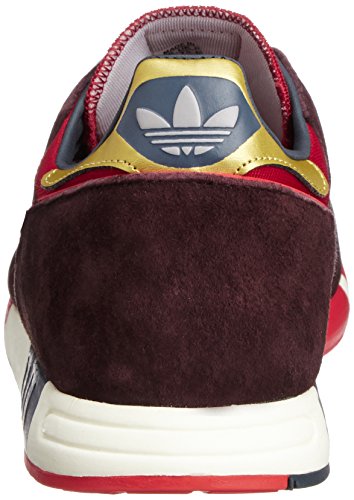 adidas Originals Boston Super, Power Red-Gold Metallic-Night Red, 9