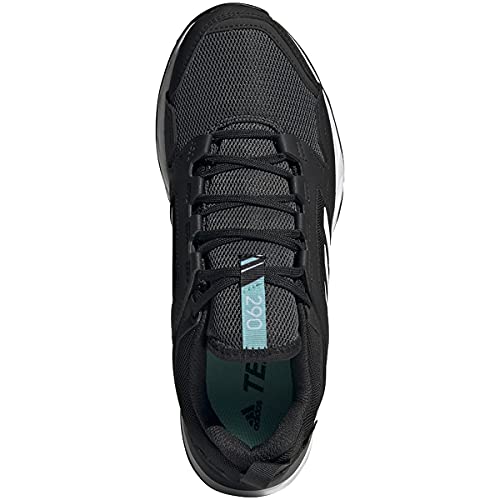 adidas Originals Women's Terrex Agravic TR GTX Trail Running Shoe, Black/Crystal White/Acid Mint, 5