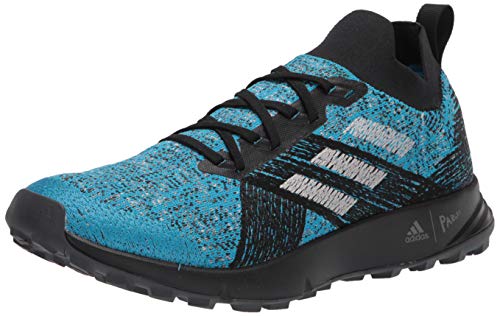 adidas outdoor Men's FU7658 Terrex Two Parley, Shock Cyan/Grey One/Black, 13