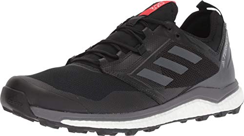 adidas outdoor Terrex Agravic Xt Mens Trail Running Shoes, Black/Grey Five/Hi-Res Red, 9.5